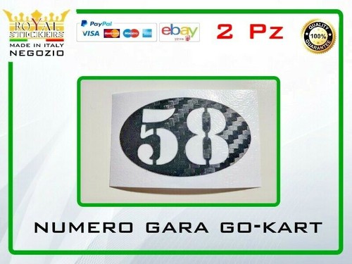 Adesivo numero gara nero - adesivo,