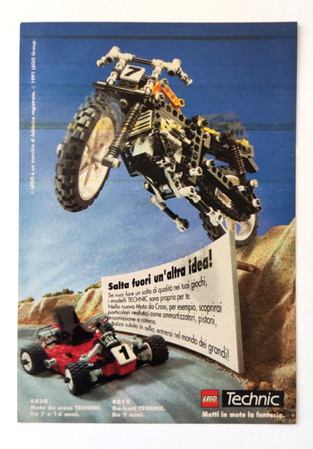 Pubblicita lego technic moto - lego,